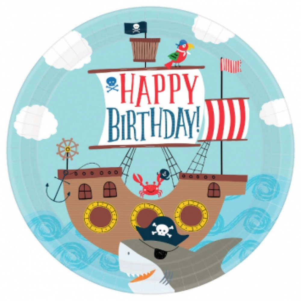 SHOWHEEL Lot de 12 cartes d'invitation pirates allemands avec SHOWHEEL Lot de 12 cartes d'invitation pirates allemands avec